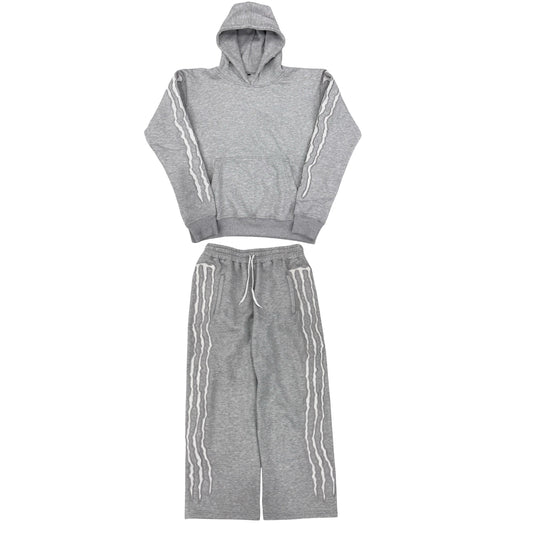 “MYOSCLUB TRIPLE STRIPE” SWEATSUIT GREY